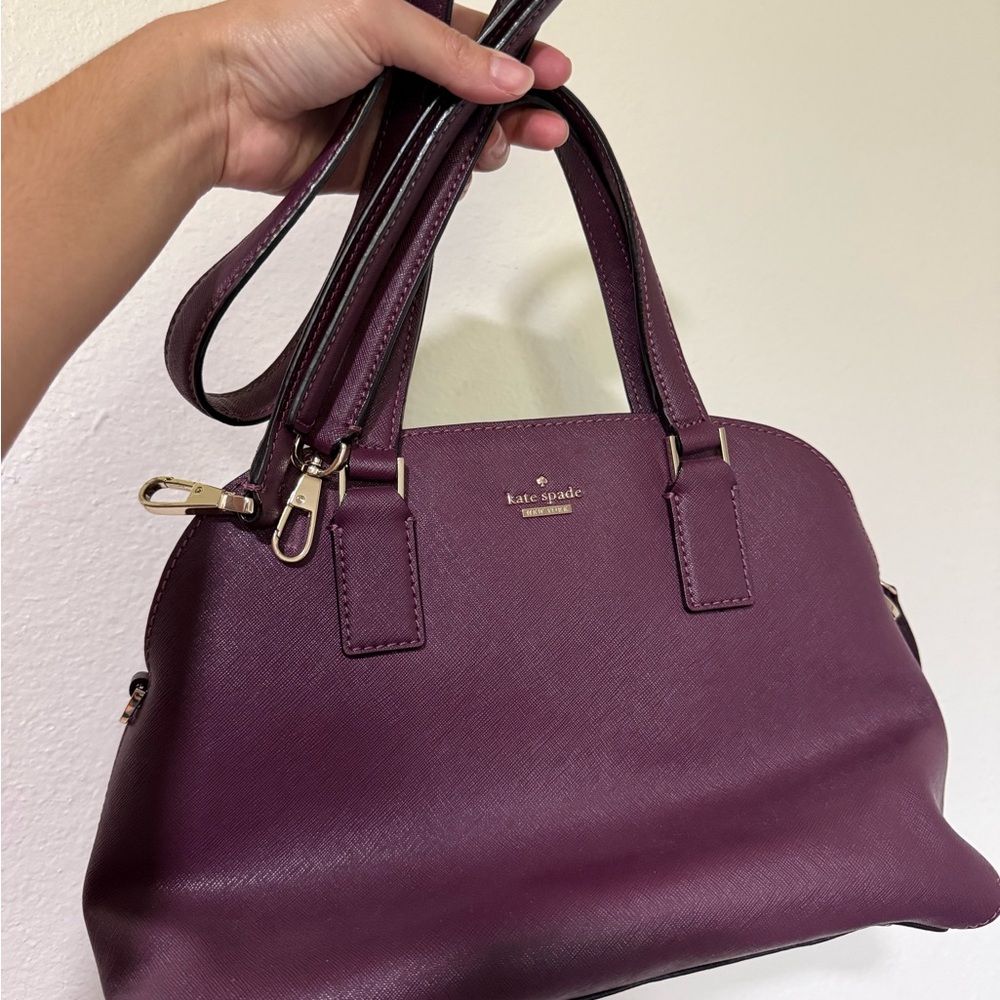 Kate Spade Purple Handbag with wallet and dust bag